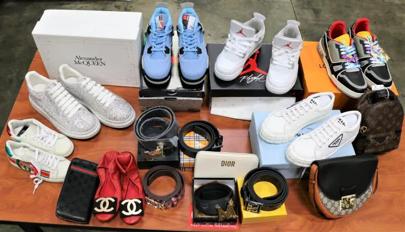 More than 39,000 counterfeit products in two shipments arriving from China seized by Customs and Border Protection officials at Los Angeles–Long Beach Seaport on July 19 and July 30, 2021. (Courtesy of Customs and Border Protection)