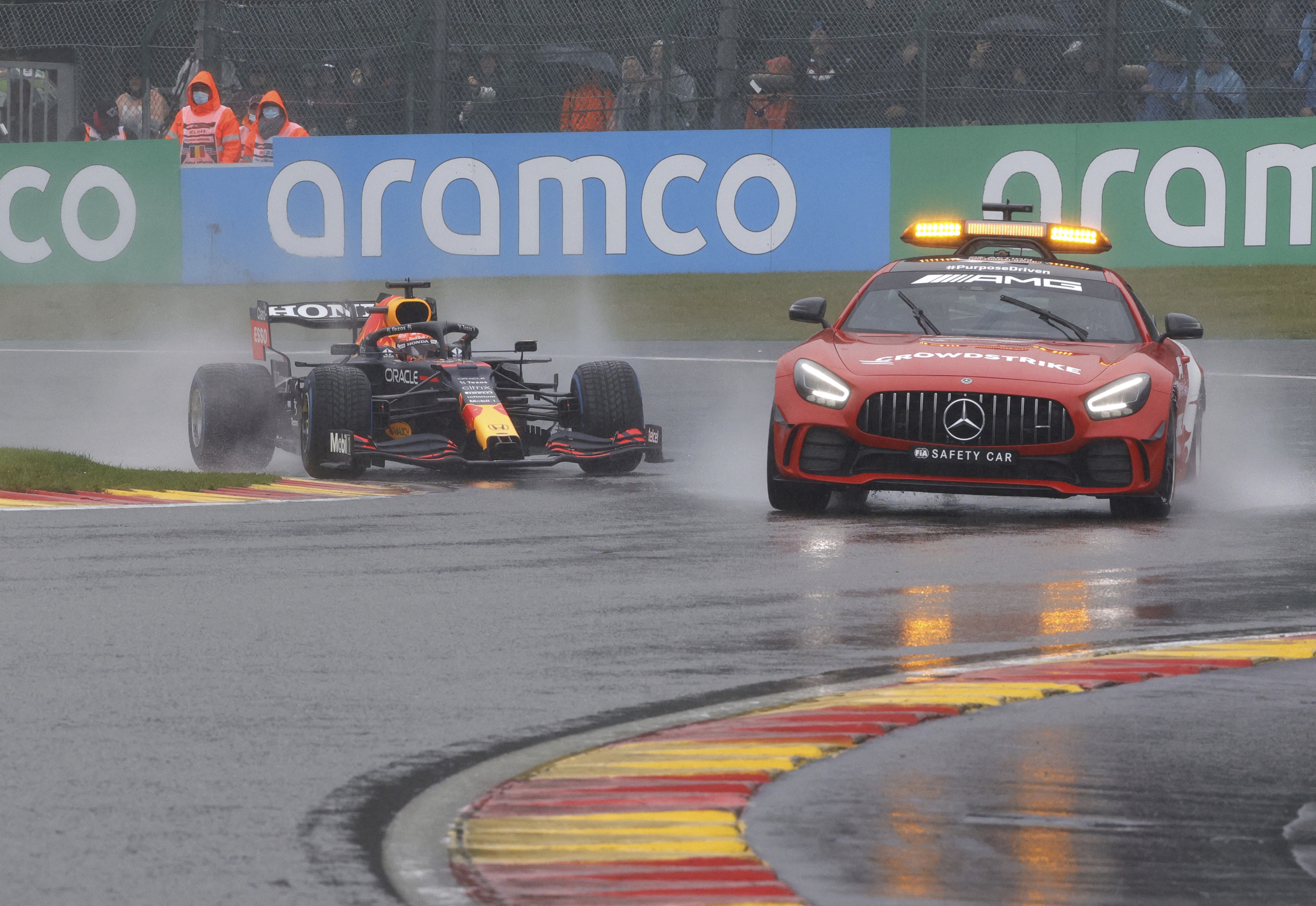 Start of Belgian GP Suspended Because of Heavy Rainfall - Vimarsana News