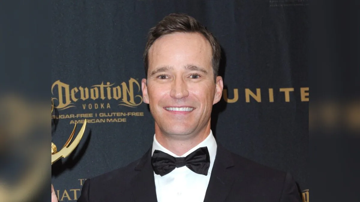 Producer Mike Richards poses in the pressroom at the 43rd annual Daytime Emmy Awards in Los Angeles on May 1, 2016. (Richard Shotwell/Invision/AP)