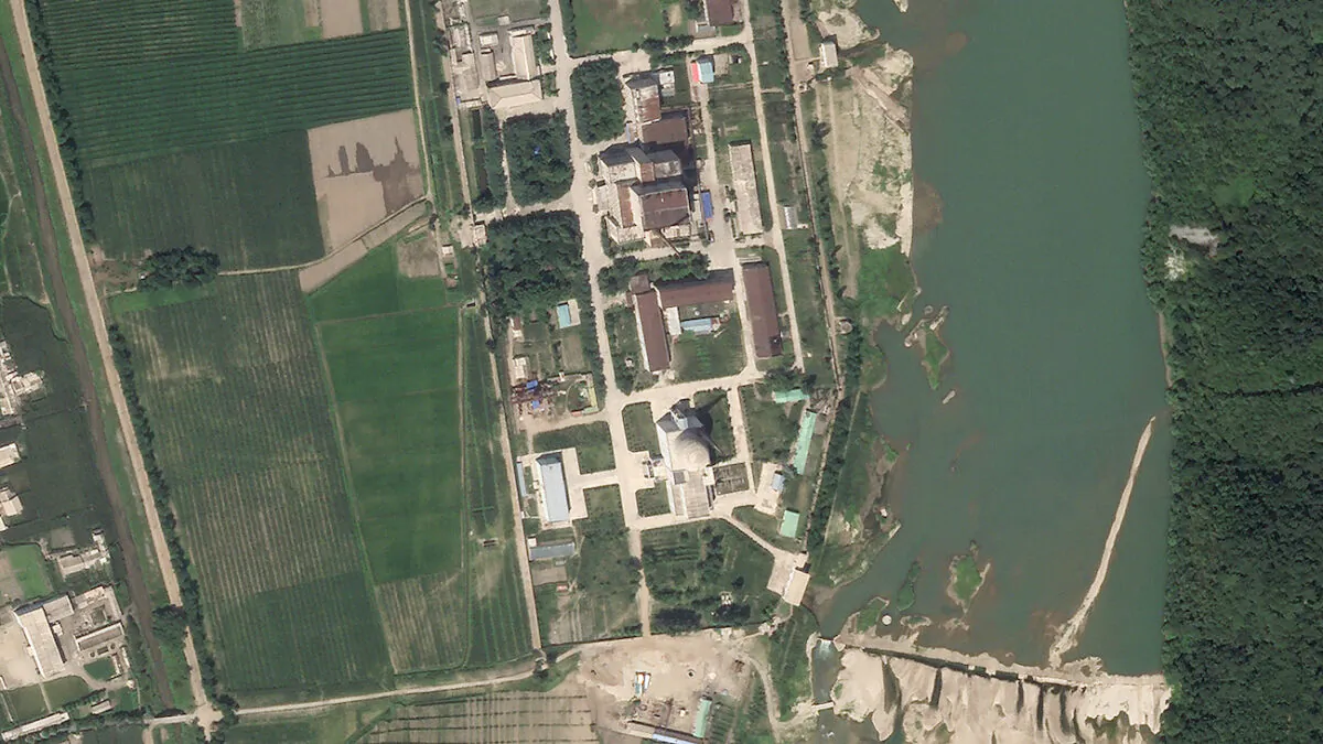 North Korea’s main nuclear complex is seen in Yongbyon, North Korea, on July 27, 2021. (Planet Labs Inc. via AP)