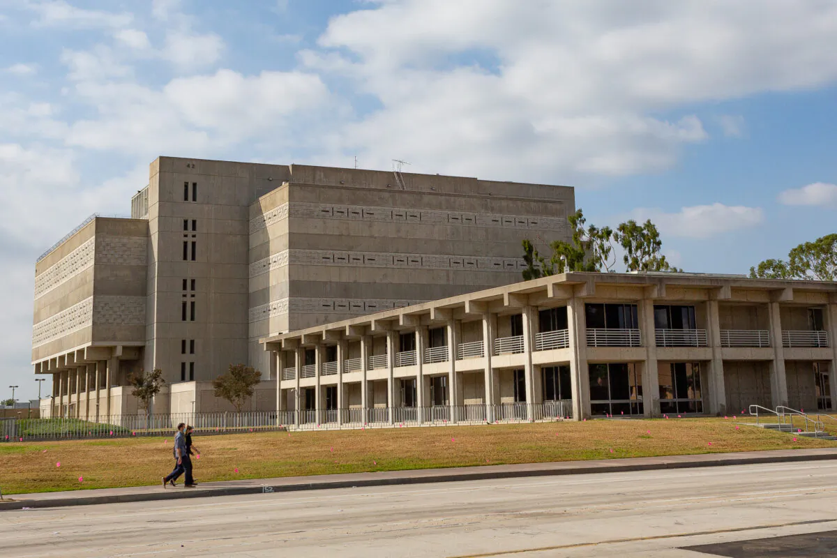 Orange County Central Men's Jail in Santa Ana, Calif., on Oct. 22, 2020. (John Fredricks/The Epoch Times)