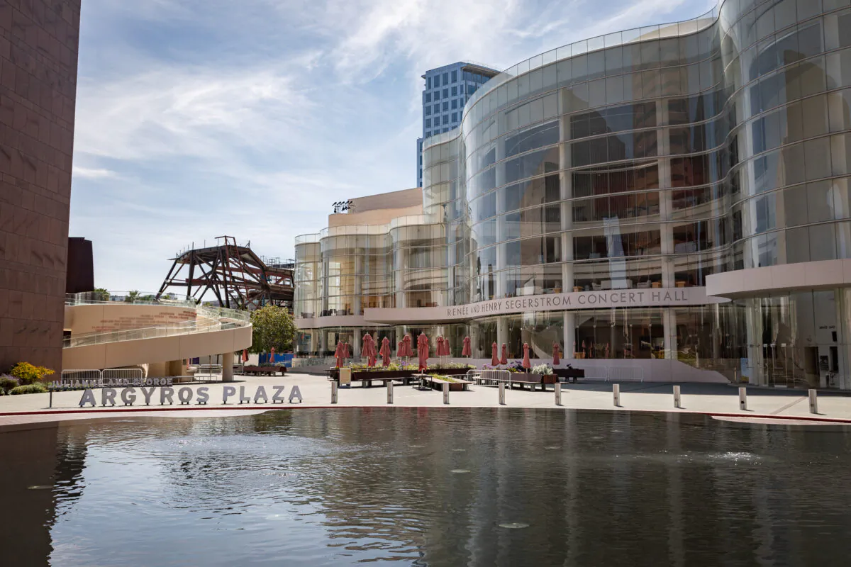 Segerstrom Center for the Arts in Costa Mesa, Calif., on April 5, 2021. (John Fredricks/The Epoch Times)