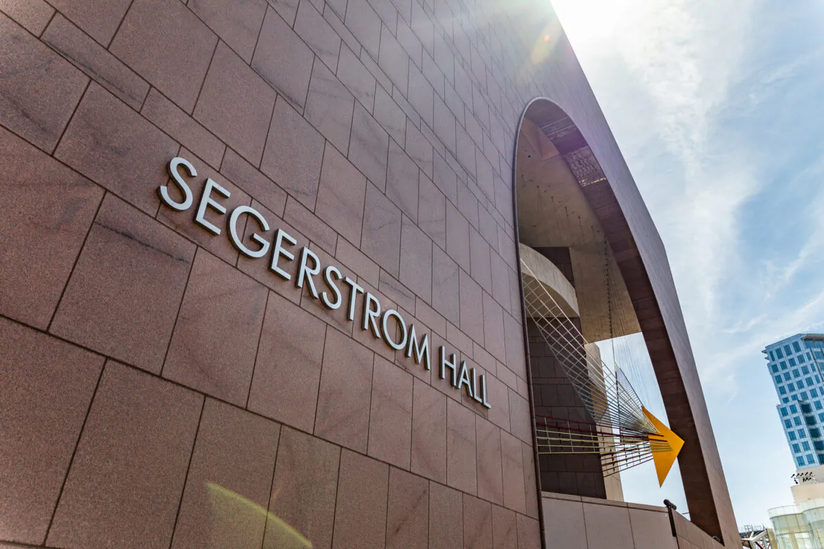 Segerstrom Center for the Arts in Costa Mesa, Calif., on April 5, 2021. (John Fredricks/The Epoch Times)