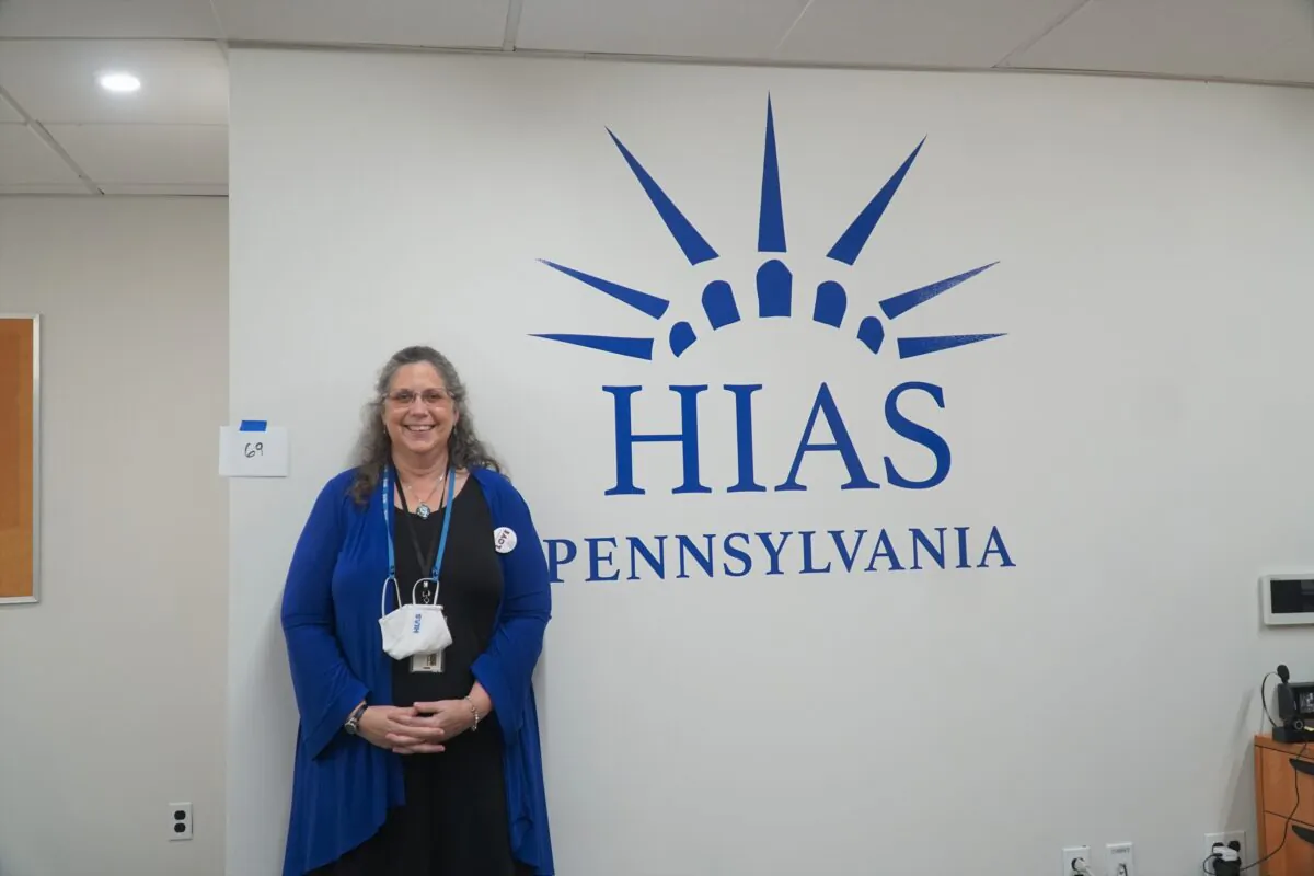 HIAS PA Executive director Cathryn Miller-Wilson (Lily Sun/The Epoch Times)