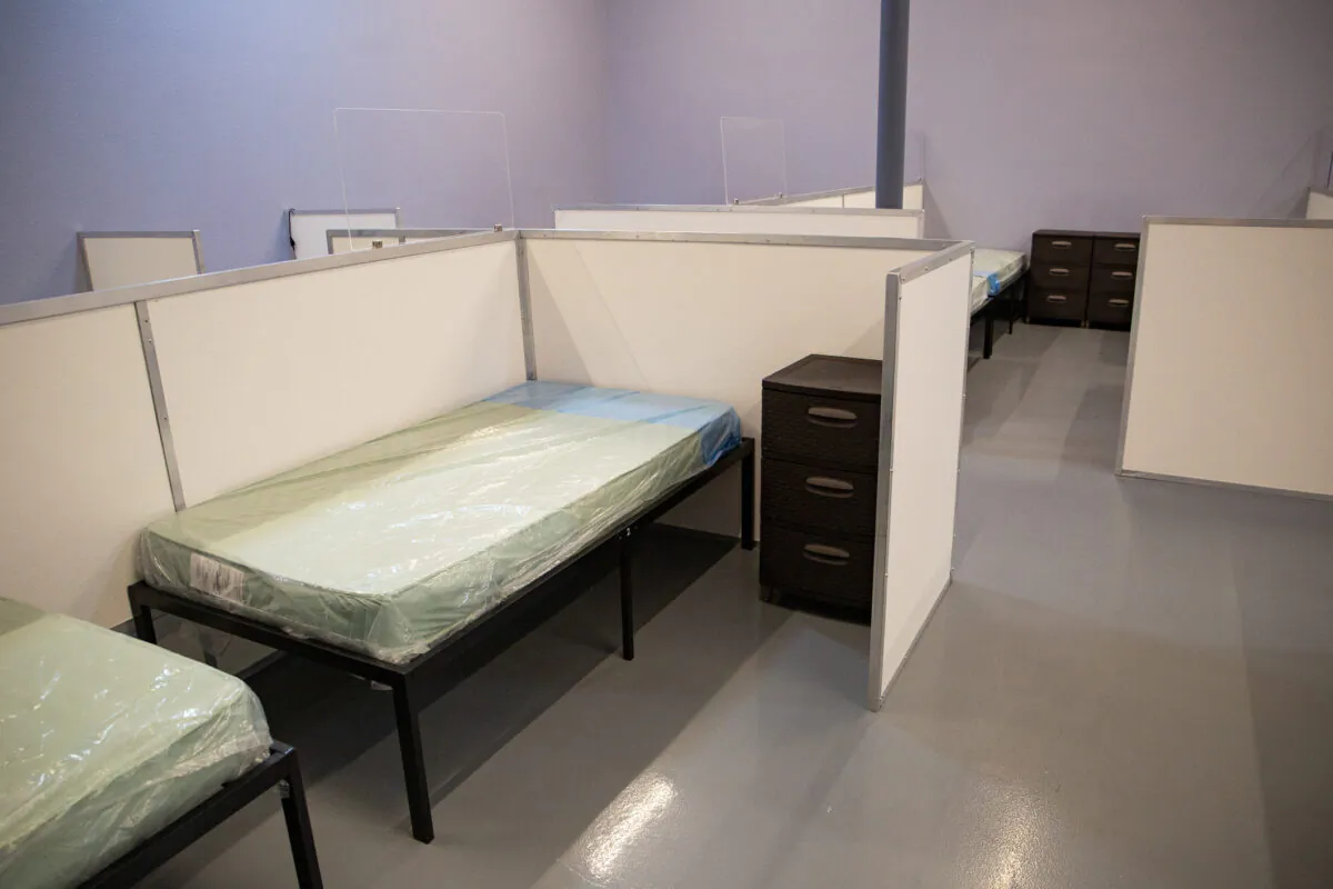 A file photo of a homeless shelter. (John Fredricks/The Epoch Times)