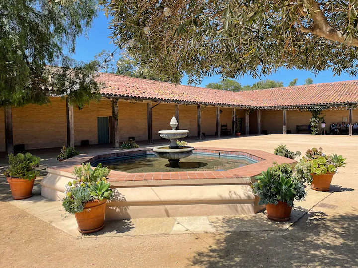 A courtyard behind the Santa Barbara Historical Museum in Santa Barbara, Calif. (Courtesy of Bill Gough)