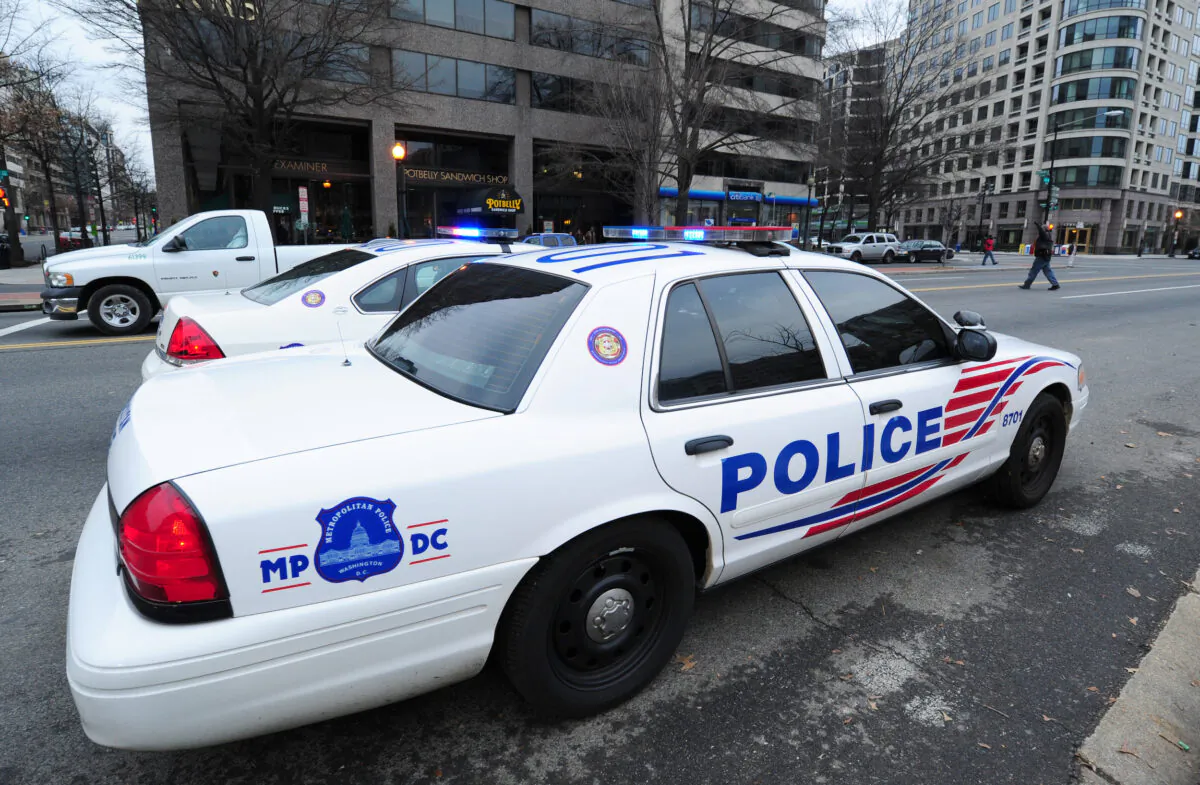 Washington D.C. police cruisers in a file photo. (Karen Bleier/AFP via Getty Images)