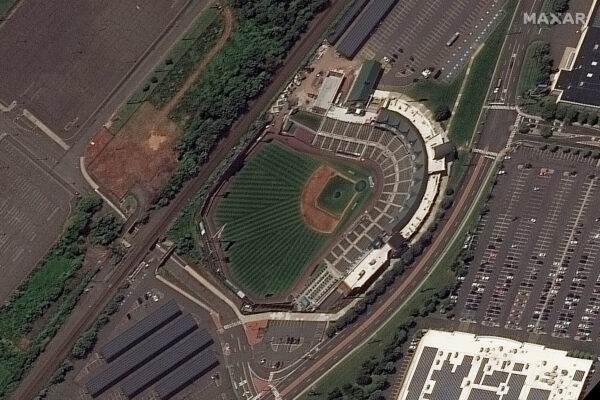 The Bank Ballpark before flooding