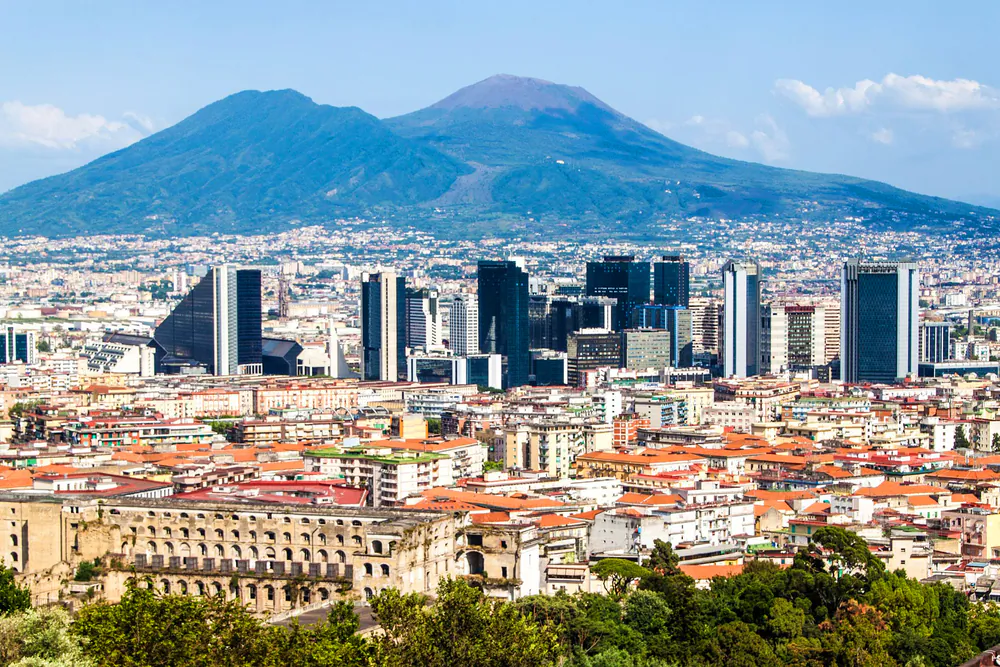 In the distance, Mount Vesuvius is ever present. (Matyas Rehak/Shutterstock)