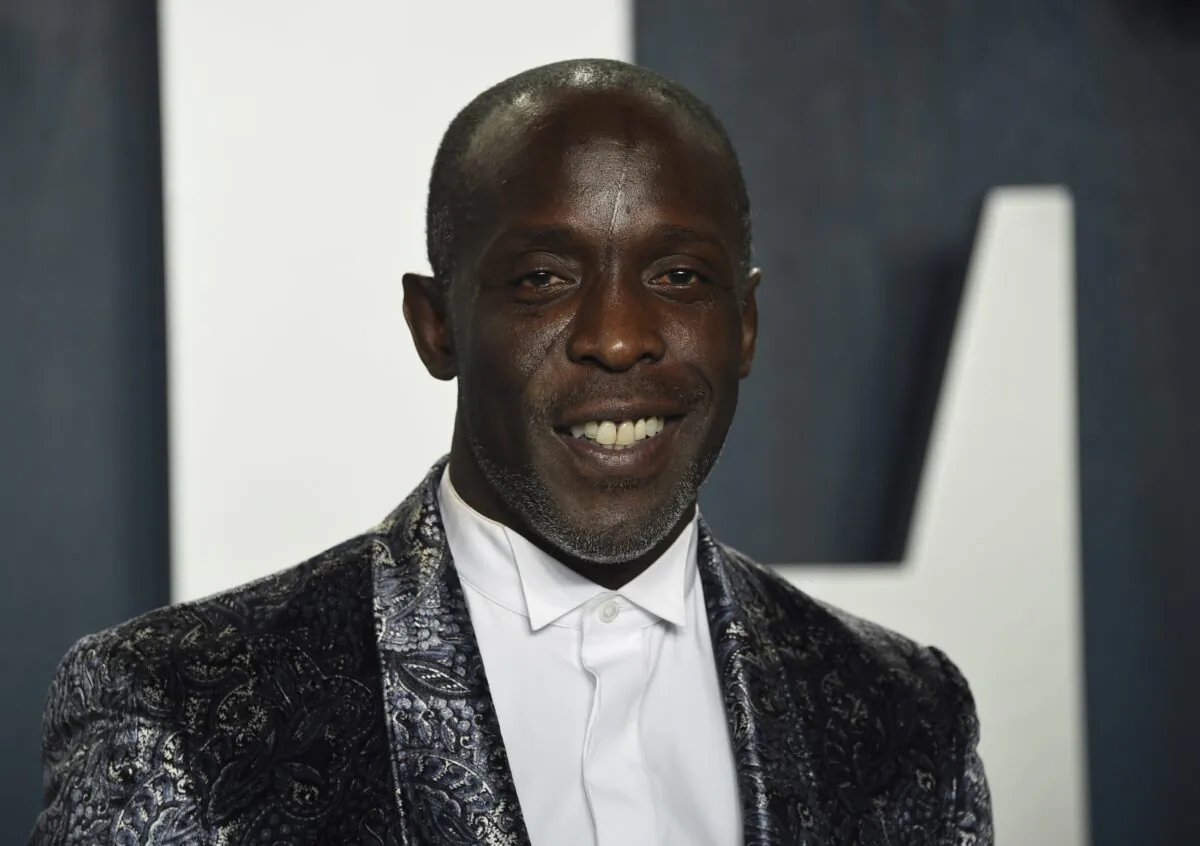 Michael K. Williams arrives at the Vanity Fair Oscar Party in Beverly Hills, Calif., on Feb. 9, 2020. (Evan Agostini/Invision/AP)