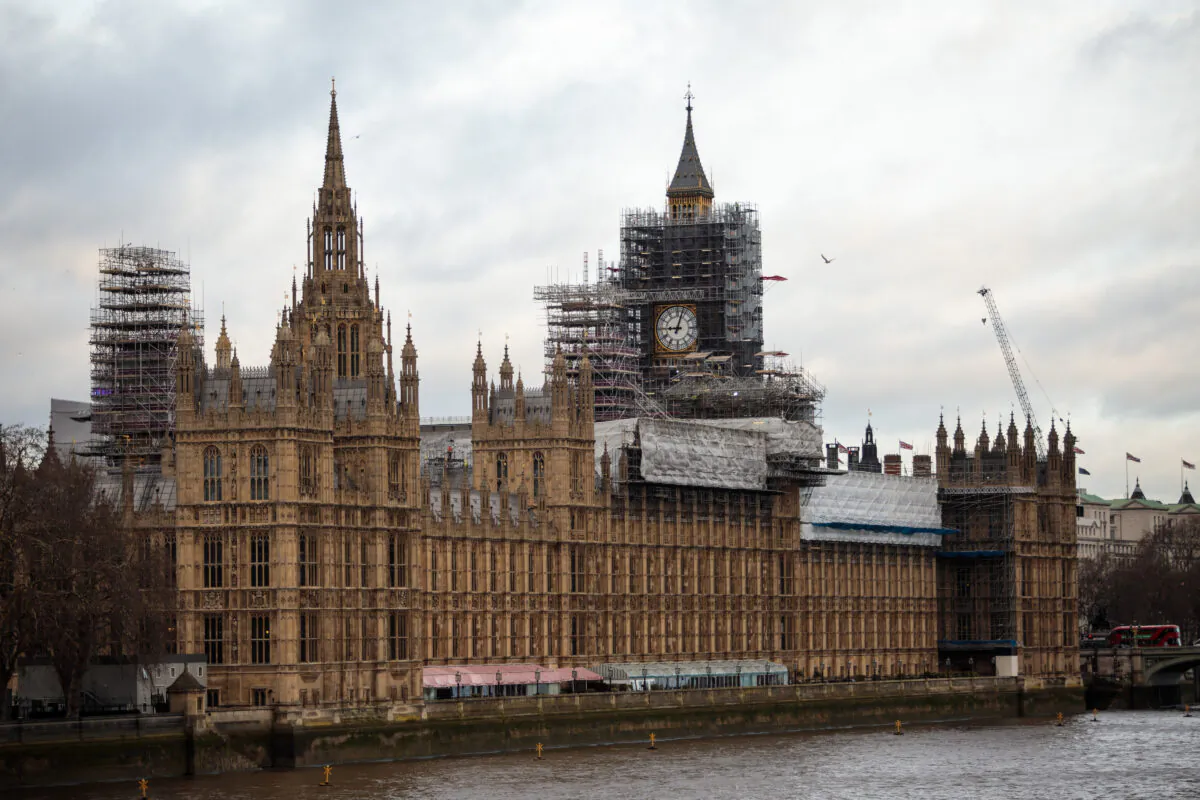 The Elizabeth Tower, commonly known as Big Ben stands near the Houses of Parliament on the bank of the River Thames in London on Jan. 29, 2018. (Jack Taylor/Getty Images)