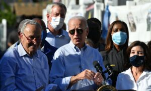 Schumer Captured on Hot Mic Talking to Biden About 2022 Midterms