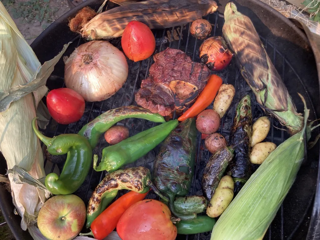 The cool weather of fall is a great time to gather around a warm grill, have a cookout, and make an amazing autumn stew from the leftovers. (Ari LeVaux)