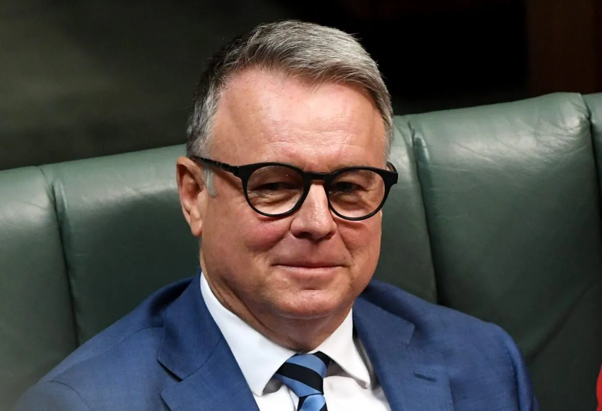 Shadow Minister for Agriculture Joel Fitzgibbon during Question Time in the House of Representatives at Parliament House in Canberra, Australia, on Oct. 15, 2019. (Tracey Nearmy/Getty Images)
