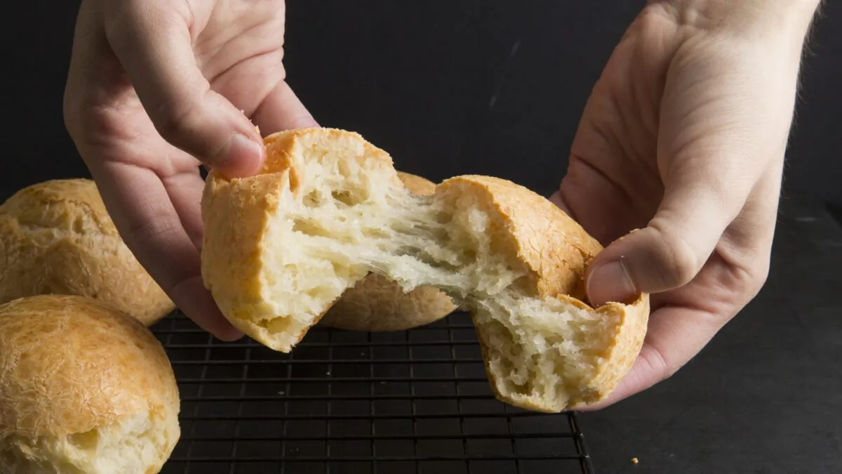 This cheesy, gluten-free bread is so good you’ll probably eat more than one. (Sally Staub)