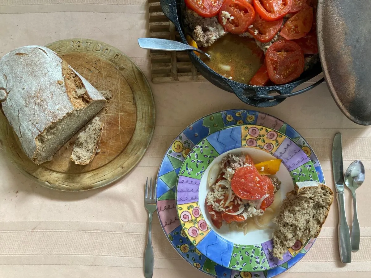Sacumpach was a delicious way to use up an abundance of summer vegetables in the garden before the end of the season. (Courtesy of E. M. McCreight)