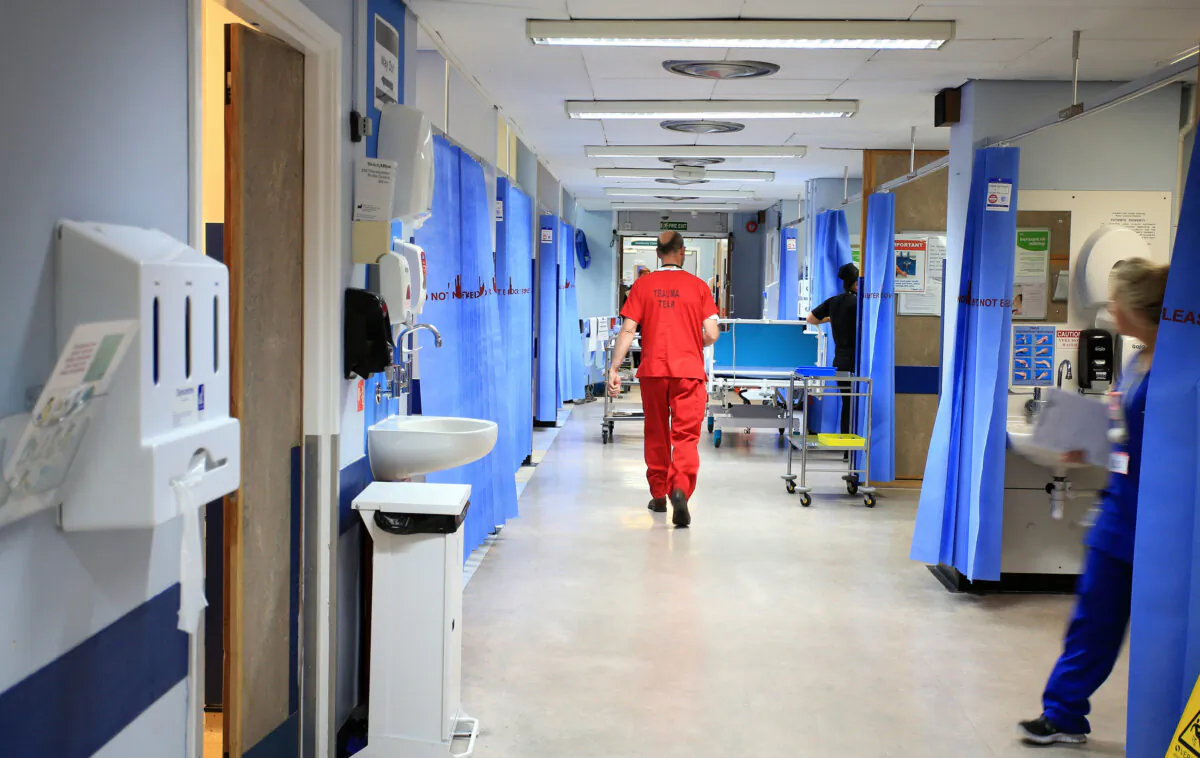 An NHS hospital ward in an undated file photo. (Peter Byrne/PA)