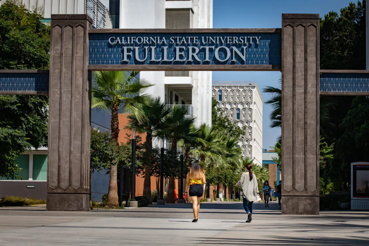 California State University–Fullerton, on Aug. 28, 2020. (John Fredricks/The Epoch Times)