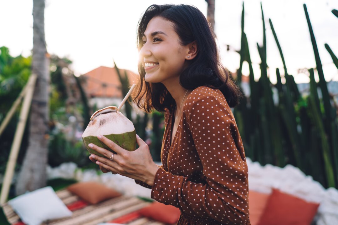 One of the best beverages to replace electrolytes is coconut water, which contains five of the six minerals. (GaudiLab/Shutterstock)