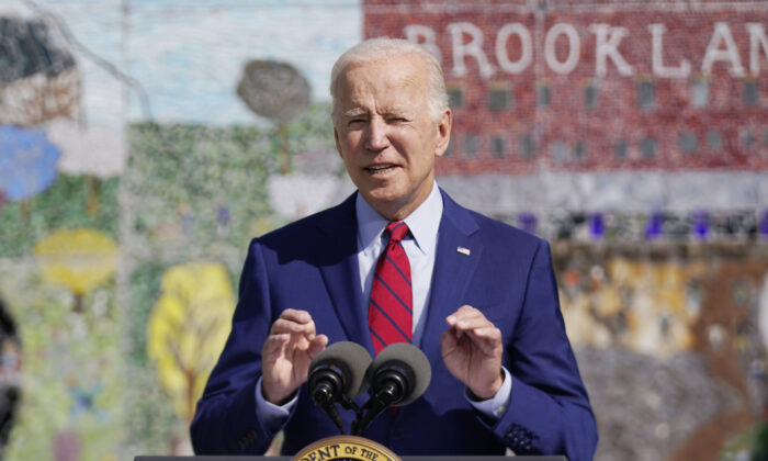 President Joe Biden speaks at Brookland Middle School in Washington on Sept. 10, 2021. (Manuel Balce Ceneta/AP Photo)