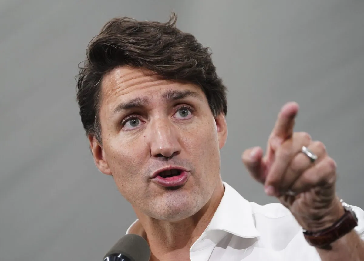 Liberal Leader Justin Trudeau makes a campaign stop at Soccer World in Hamilton, Ont., on Sept. 10, 2021. (The Canadian Press/Sean Kilpatrick) 