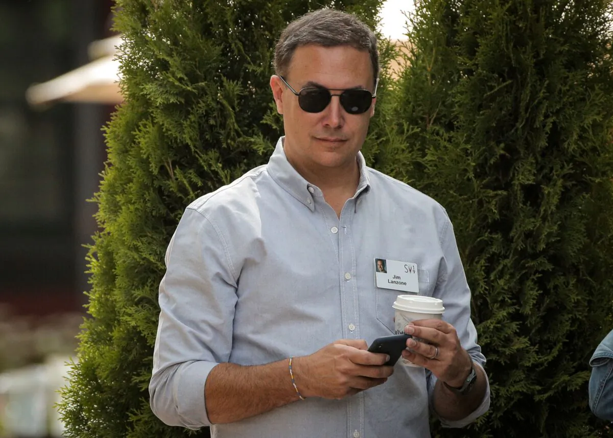 Jim Lanzone, president and CEO of CBS Interactive, attends the annual Allen and Co. Sun Valley media conference in Sun Valley, Idaho, on July 10, 2019. (Brendan McDermid/Reuters)