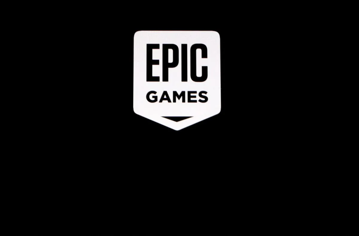 The Epic Games logo, maker of the popular video game "Fortnite", is pictured on a screen in this picture illustration on Aug. 14, 2020. (Brendan McDermid/Illustration/Reuters)