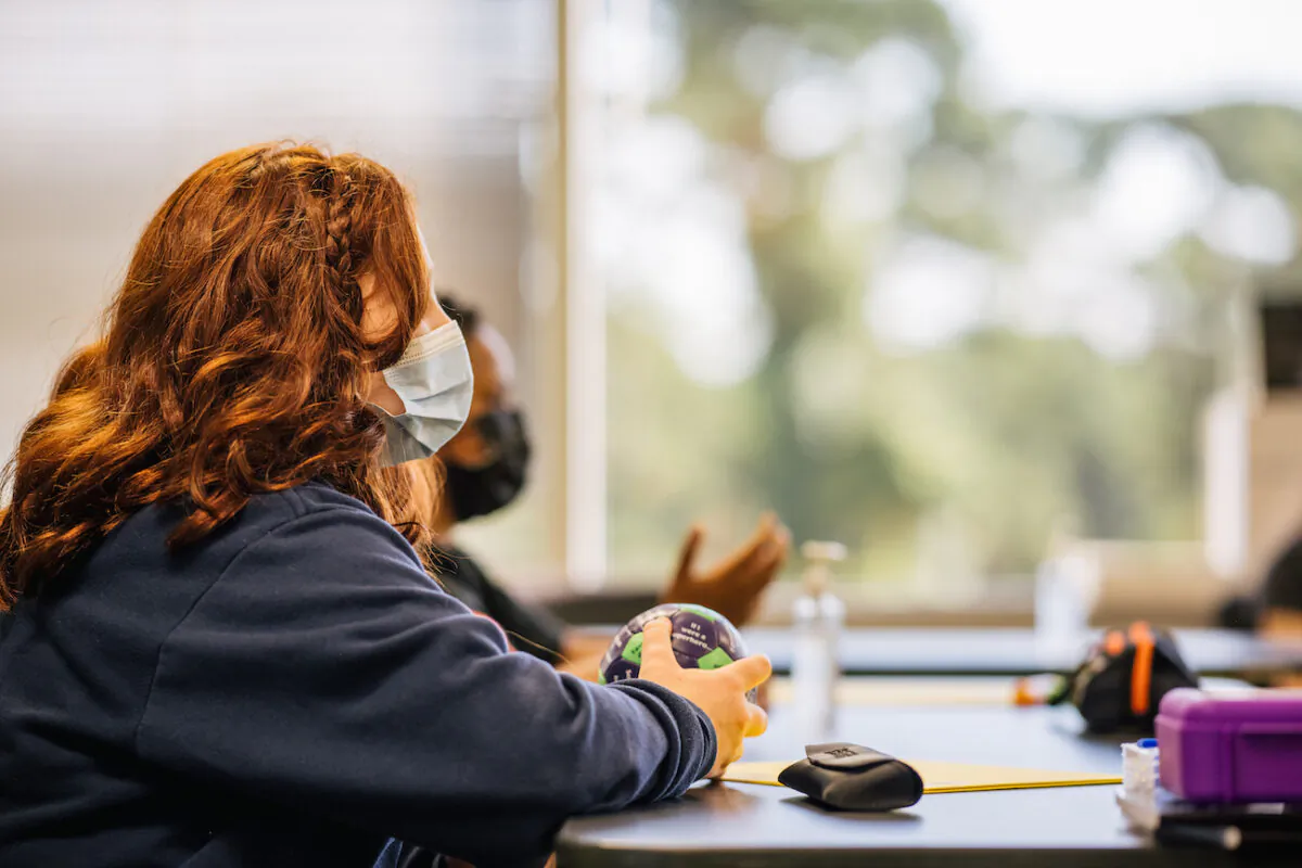 Students at a school in Houston, Texas, on Aug. 23, 2021. (Brandon Bell/Getty Images)