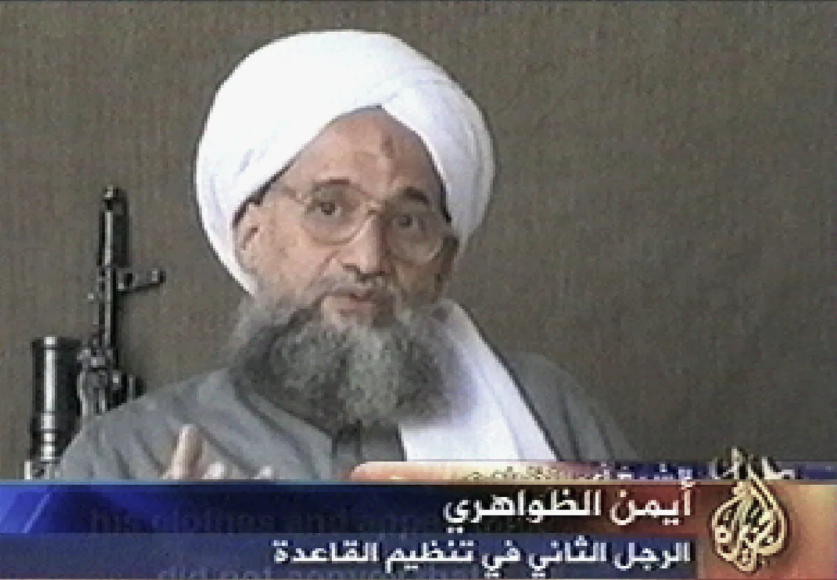 A video screenshot taken on July 6, 2006, from the pan-Arab satellite television network al-Jazeera shows al-Qaeda second-in-command Ayman al-Zawahri. (AFP via Getty Images)