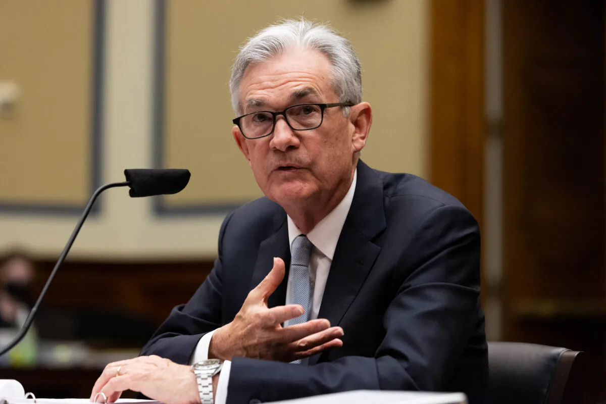 Federal Reserve Board Chairman Jerome Powell testifies at a House Coronavirus Subcommittee hearing on Capitol Hill in Washington on June 22, 2021. (Graeme Jennings/Pool via Getty Images)