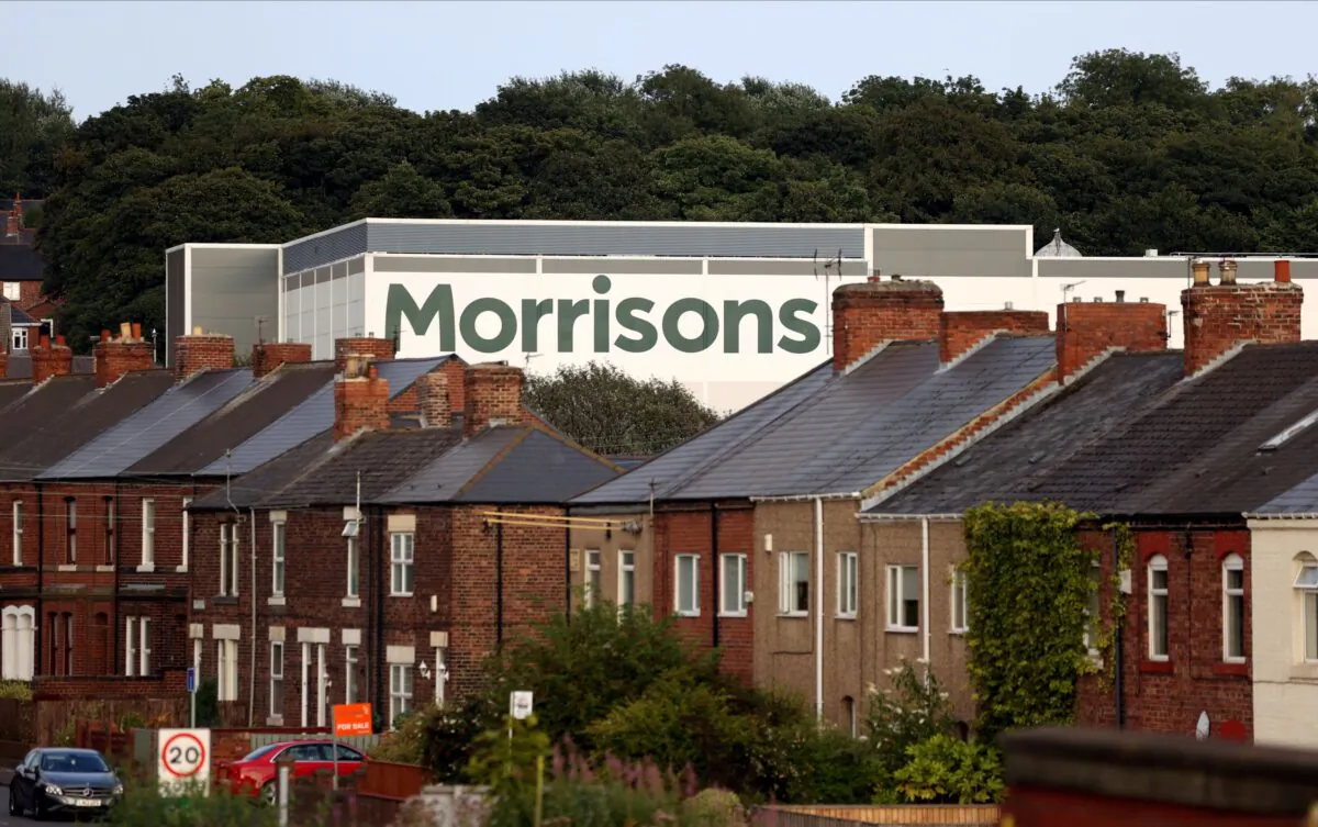 A view of a Morrisons supermarket in Birtley, Britain, on Aug. 16 2021. (Lee Smith/Reuters)