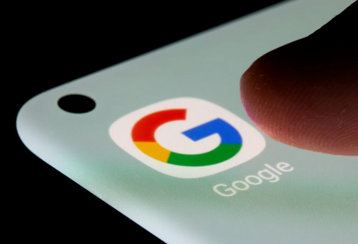 The Google app is seen on a smartphone in this illustration taken on July 13, 2021. (Dado Ruvic/Illustration/Reuters)