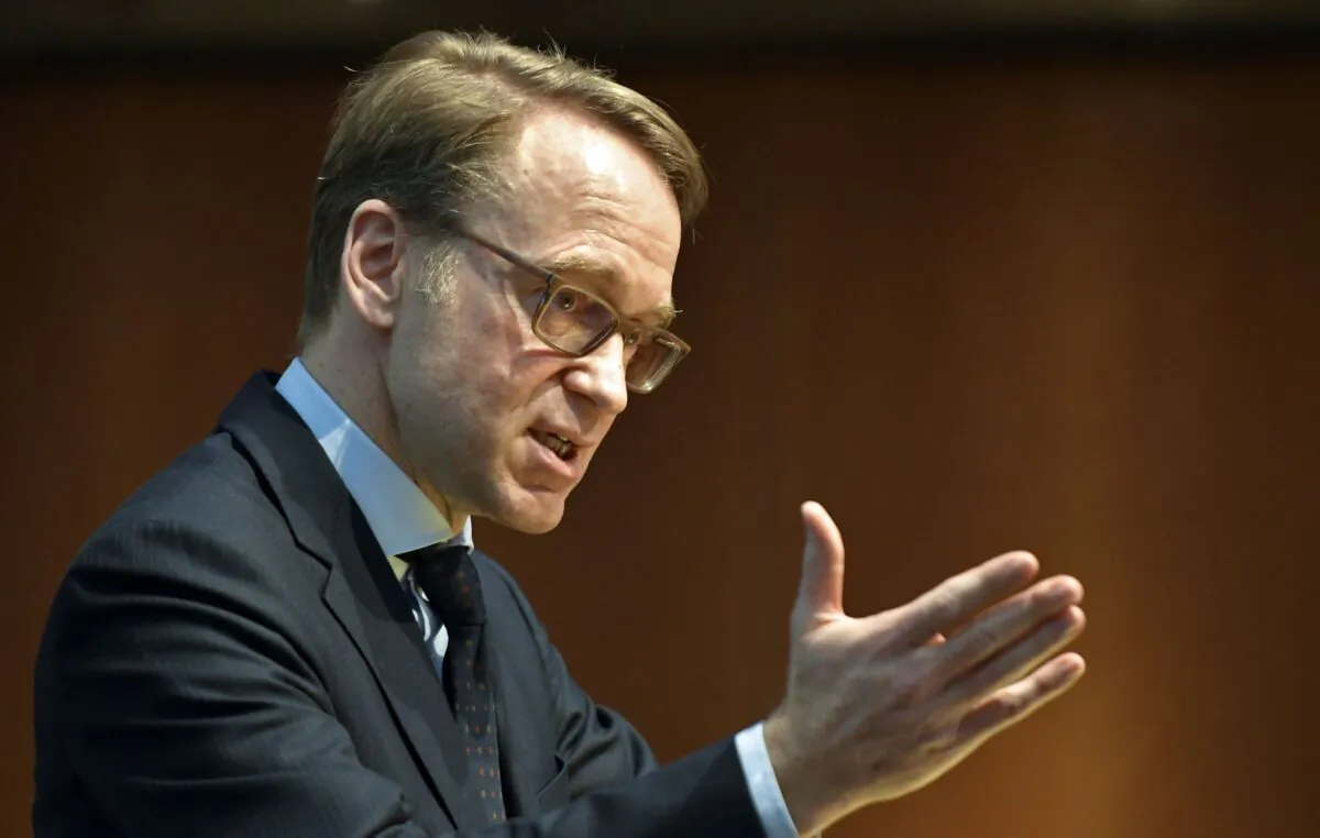 Jens Weidmann, President of Deutsche Bundesbank, delivers a speech titled "A new impetus for Europe" in Vienna, Austria on March 26, 2018. (Herbert Neubauer/AFP via Getty Images)