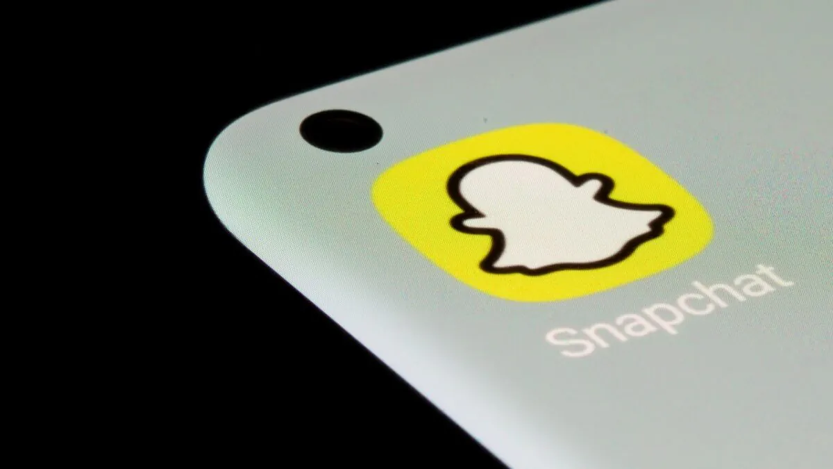 Snapchat app is seen on a smartphone in this illustration taken on July 13, 2021. (Dado Ruvic/Illustration/Reuters)