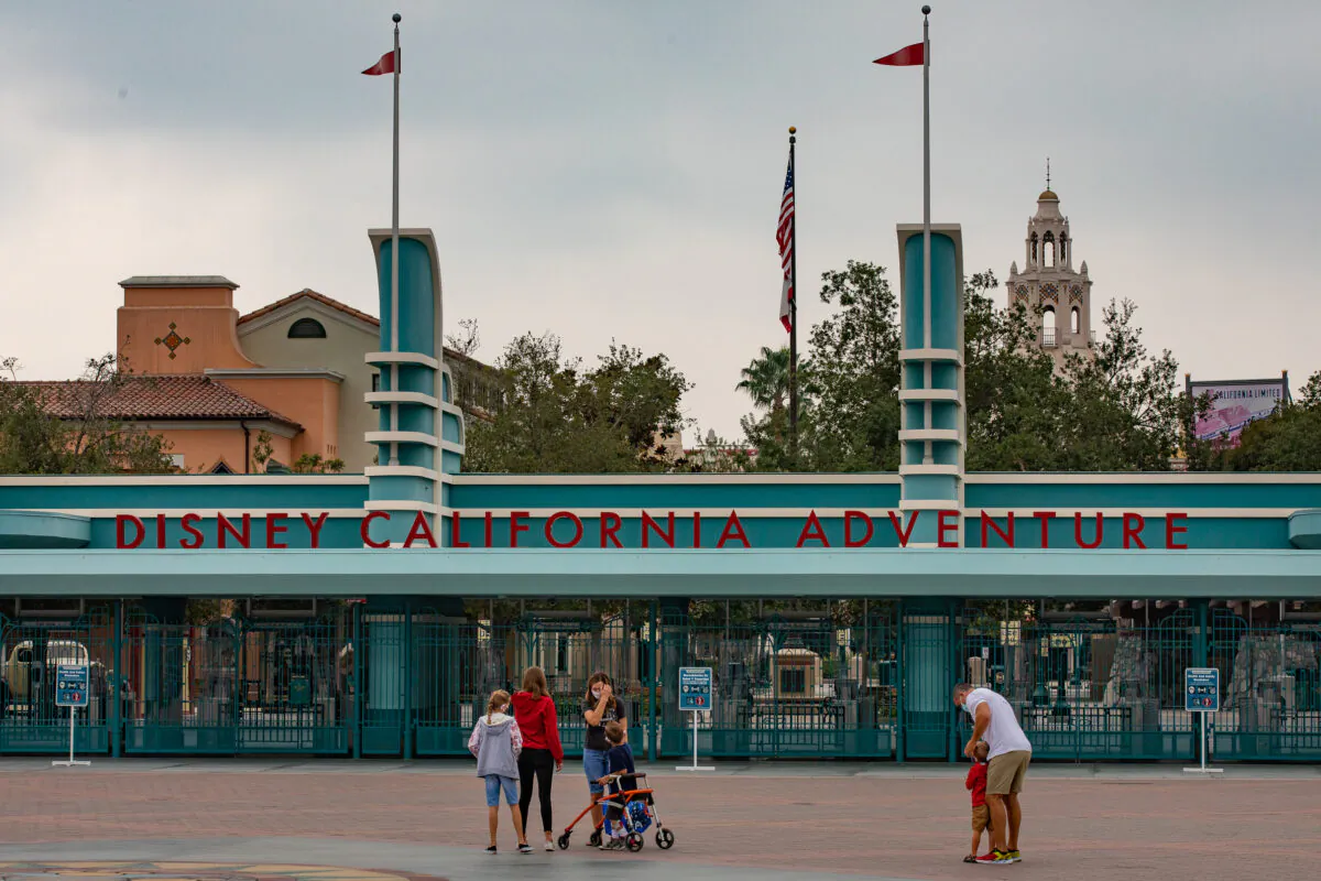 The California Adventure theme park in Anaheim, Calif., on Oct. 21, 2020. (John Fredricks/The Epoch Times)
