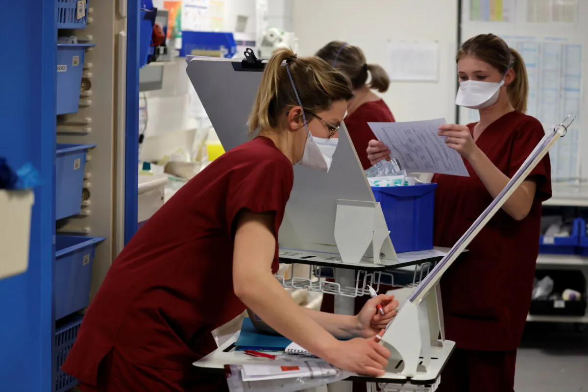 Medical workers are seen in a file photo (Pascal Rossignol/Reuters)
