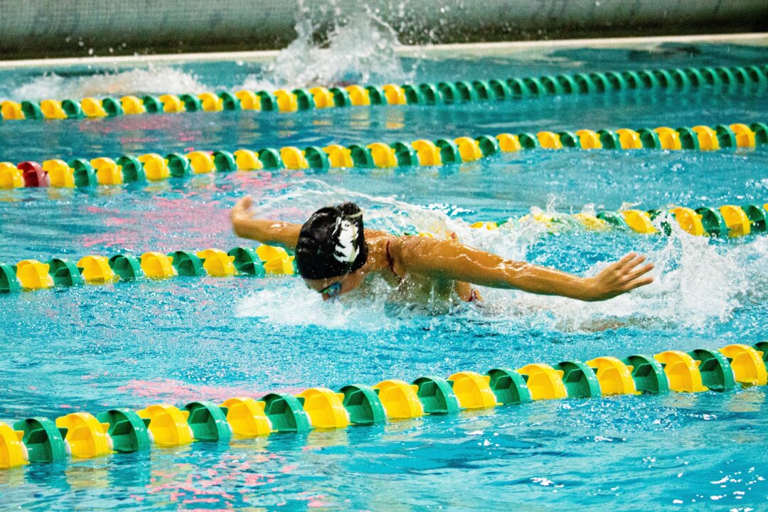 Undated photo showing a swimmer in a pool. (Ryan Fleischer/Unsplash )