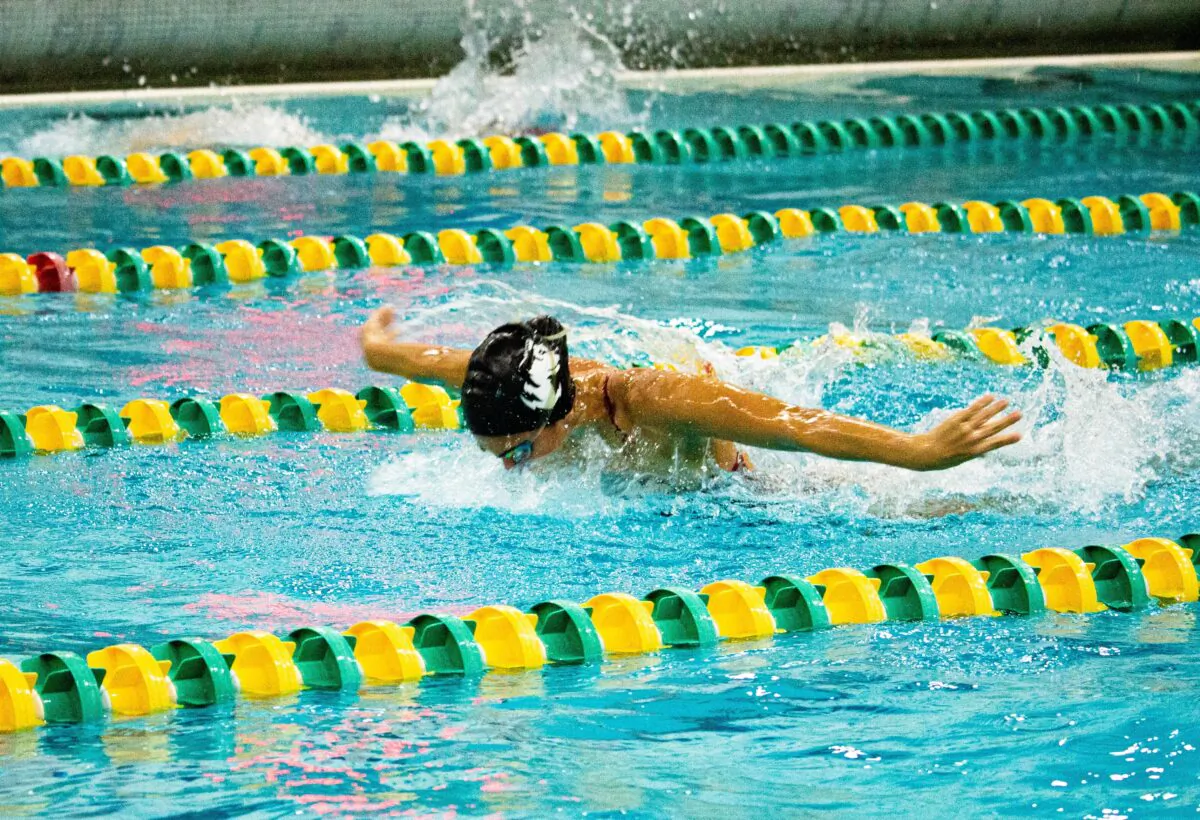 Undated photo showing a swimmer in a pool. (Ryan Fleischer/Unsplash )
