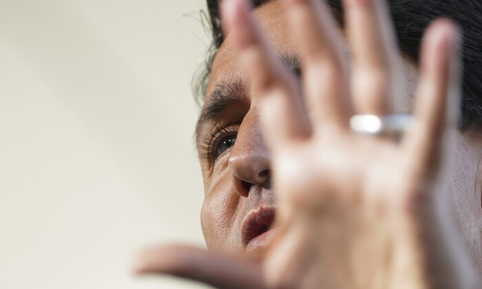 Liberal leader Justin Trudeau makes a campaign stop at the University of Windsor in Windsor, Ont., on Sept. 17, 2021. (The Canadian Press/Sean Kilpatrick)