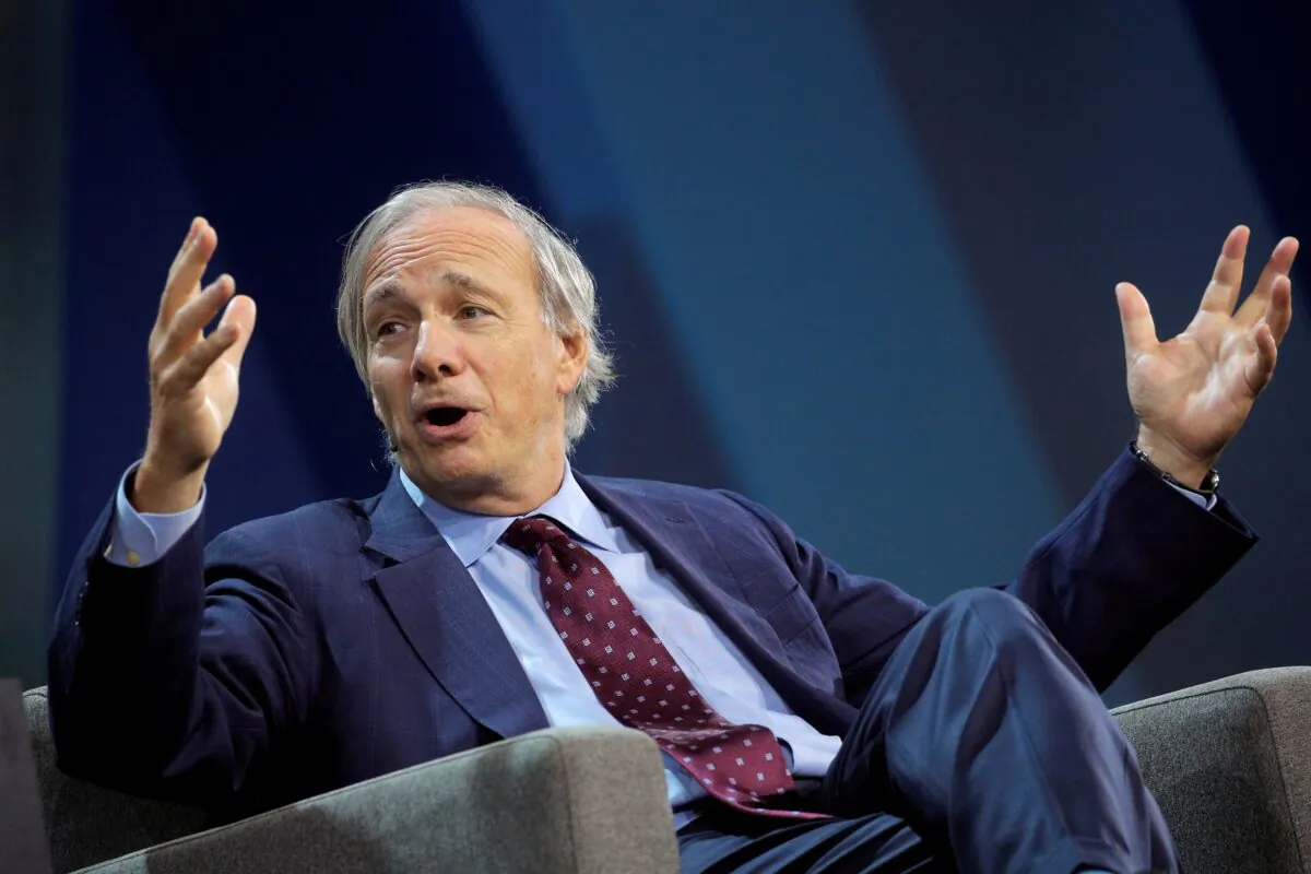 Ray Dalio, Bridgewater's co-chairman and co-chief investment officer, speaks during the Skybridge Capital SALT New York 2021 conference in New York City, on Sept. 15, 2021. (Brendan McDermid/Reuters)