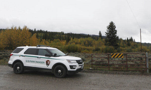 A U.S. Park Ranger vehicle