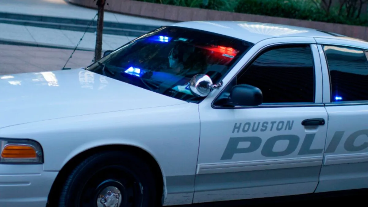 A police car in Houston on June 2, 2020. (Mark Felix/AFP via Getty Images)