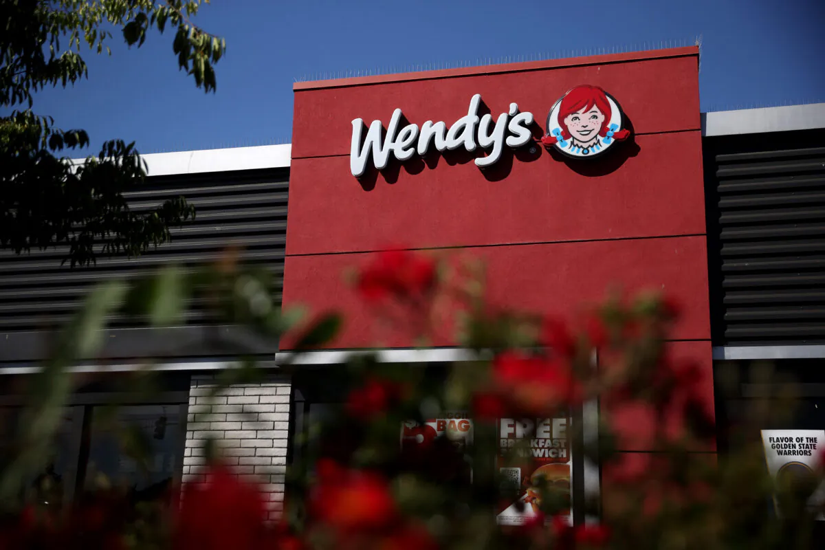 A view of a Wendy's restaurant in Pinole, California, on May 12, 2021. (Justin Sullivan/Getty Images)