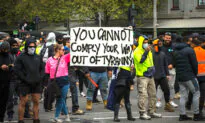 Australian Construction Workers Take to the Streets For 2nd Day of Protests Against COVID-19 Vaccine Mandates