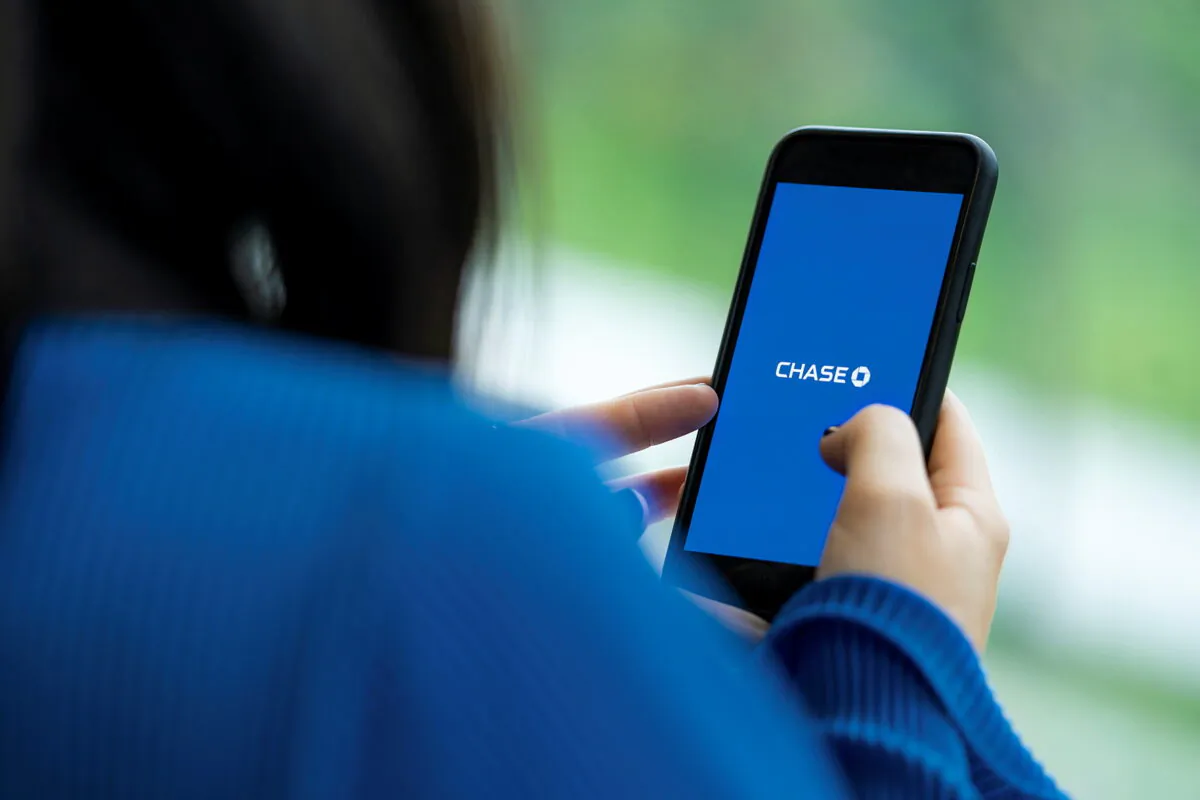 Chase's digital banking app is seen in this undated handout photo obtained by Reuters on Sept. 20, 2021. (Chase/Handout via Reuters)