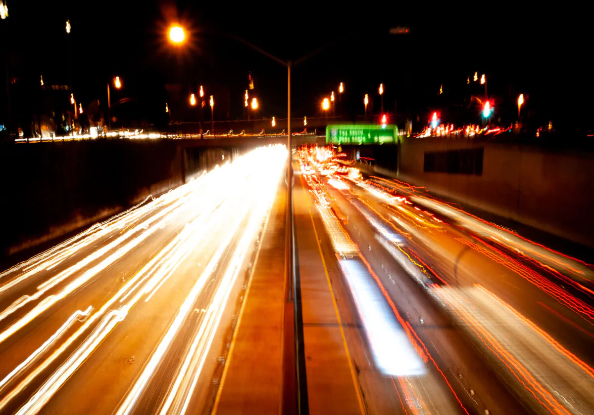 The 110 Freeway in Los Angeles, Calif., on Nov. 7, 2011. (John Fredricks/The Epoch Times)