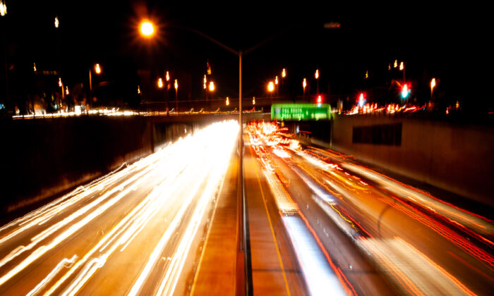The 110 Freeway in Los Angeles, Calif., on Nov. 7, 2011. (John Fredricks/The Epoch Times)