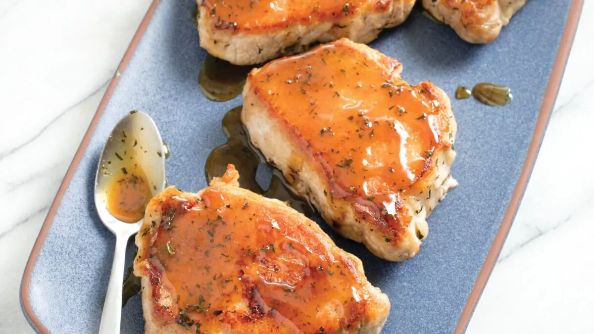 The apple cider glaze elevates the meat. (Sally Staub)