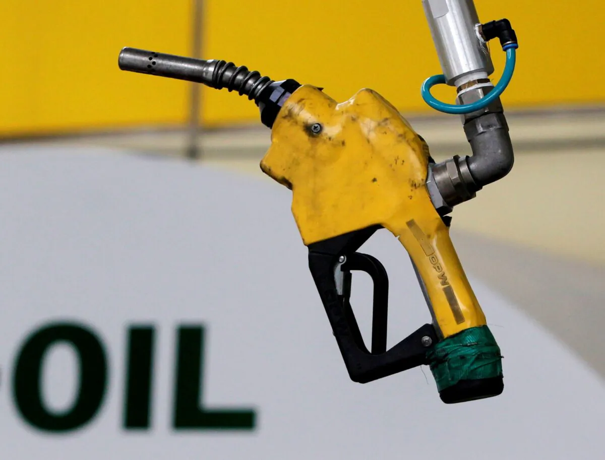 A gas pump at a petrol station in Seoul on June 27, 2011. (Jo Yong-Hak/Reuters)