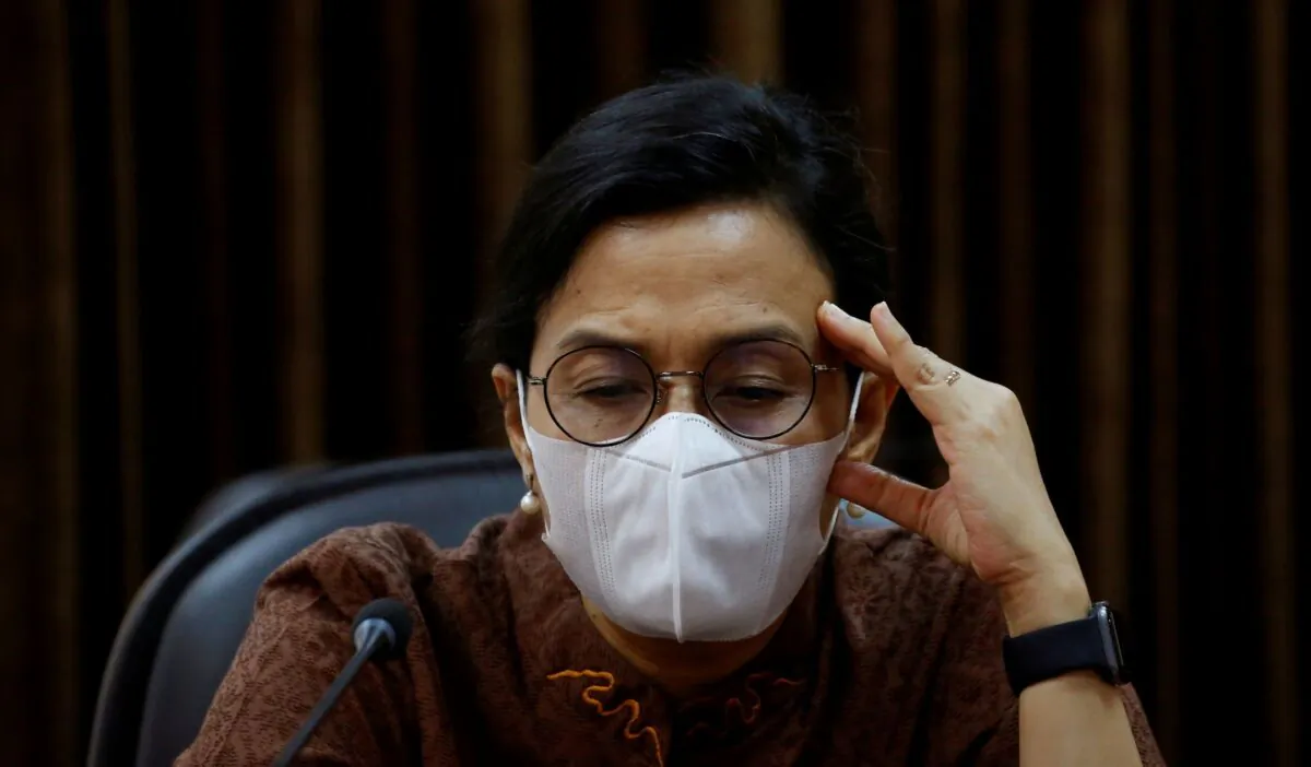Indonesian Finance Minister Sri Mulyani at the Presidential Palace in Jakarta, Indonesia, on Nov. 13, 2020. (Willy Kurniawan/Reuters)